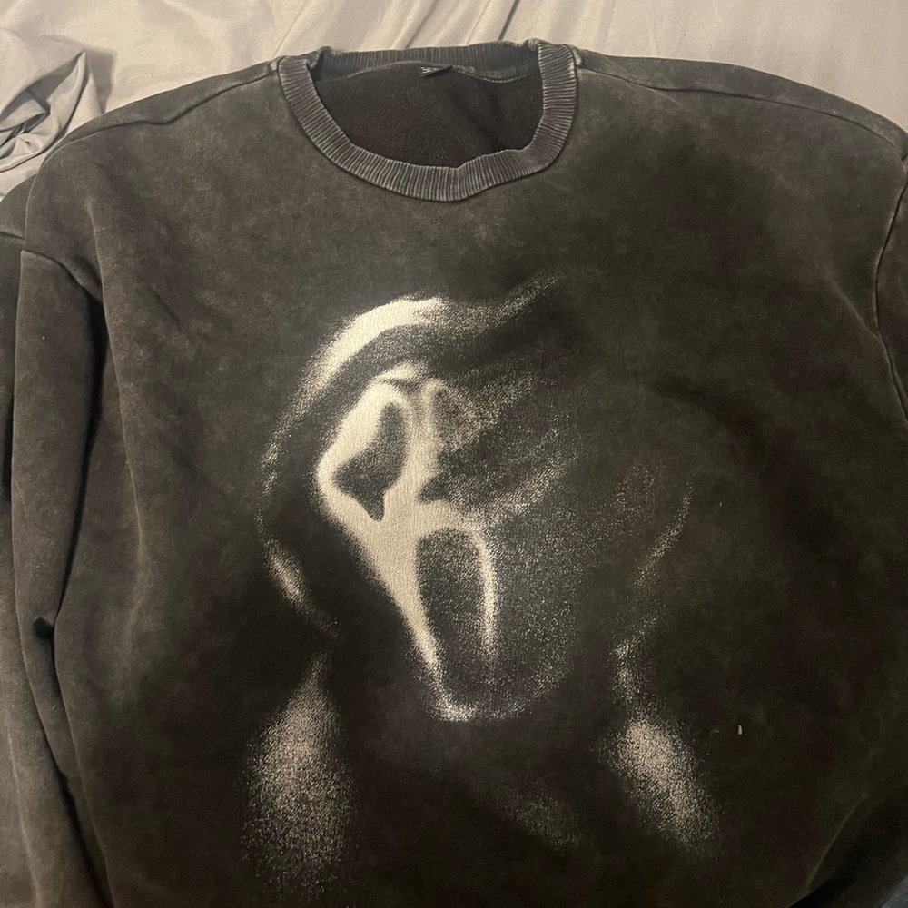 Black Graphic Sweater Scream *SOLD*